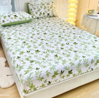 Jogo de Lençol Casal Queen Antialérgico 3 Peças Estampado - Estampas Sortidas - Bordados Sampaio