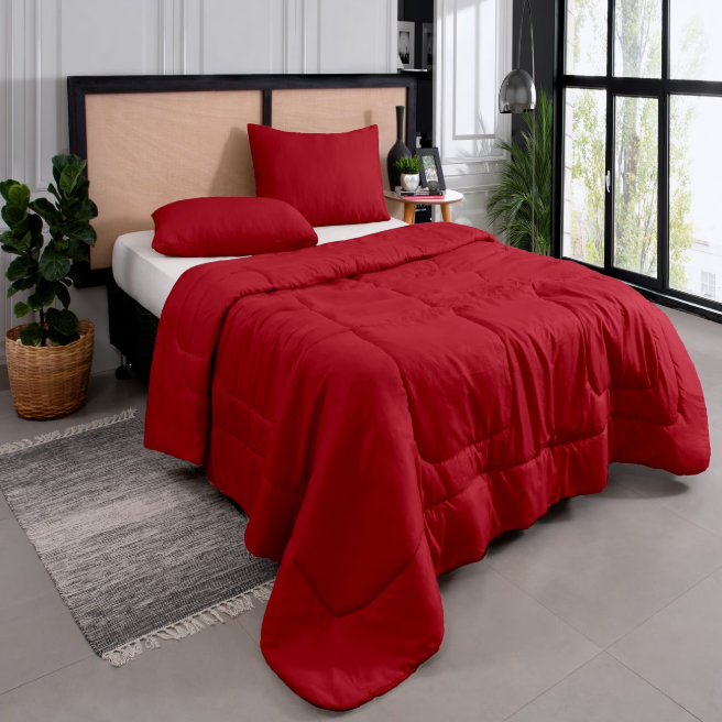 Conjunto de Edredom Margarida 3 Peças