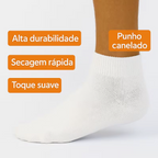 Kit 3 Pares De Meia Branco