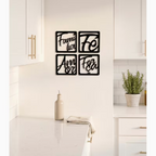 Kit Decorativo Família Fé Amor Força